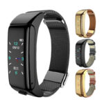 2-in-1 Smart Bluetooth Headset Bracelet Heart Rate Health Monitoring Smart Watch Bluetooth Earphone Bracelet Wristband hanya RM87.99 di Shopee