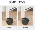 3 Tier Multifunction Storage Trolley Rack Office Shelves Home Kitchen Rack With Plastic Wheel hanya RM16.71 di Shopee