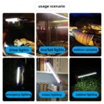 30/60/80W Rechargeable Light Led Night Light Usb Portable Emergency Outdoor Lighting led tube hanya RM4.50 di Shopee