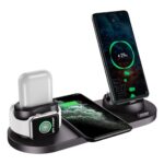 6in1 Wireless Charging Dock Holder For Iwatch Android Iphone Type-C Phone Charger Stand for Airpods1/2/pro hanya RM76.99 di Shopee