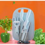 7 in 1 Kitchen Knife Set Kitchen Knives Utensils Pisau Viral Set Dapur Pisau Gunting set 厨房便携式7件刀套 hanya RM25.80 di Shopee