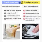 80pcs Kitchen Cleaning Wipes Strong Decontamination Kitchen Wipes Degreasing Lap Pembersih Dapur hanya RM1.99 di Shopee