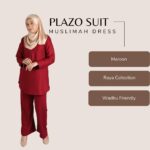 BAJU MUSLIMah BLOUSE SUIT | SET SUIT PLAIN (BAJU&SELUAR Palazo ) Baju Raya 2022  DESIGN BAJU VIRAL BAJU RAYA 2021 hanya RM16.65 di Shopee