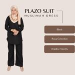 BAJU MUSLIMah BLOUSE SUIT | SET SUIT PLAIN (BAJU&SELUAR Palazo ) Baju Raya 2022  DESIGN BAJU VIRAL BAJU RAYA 2021 hanya RM16.65 di Shopee