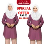BLOUSE SIMPLE NEW DESIGN BLOUSE MUSLIMAH BLOUSE MURAH READY  STOCK HOT SELLING FABRIC COMOCRAPE hanya RM7.99 di Shopee