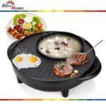 Bbq Grill & Steamboat Hot Pot Shabu Roast Fry Pan (1500W) hanya RM19.90 di Shopee