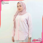 DEEM Lapel Pocket Shirt Versatile Loose Casual Long Sleeve Sunscreen Top kemeja Perempuan Baju Wanita Lengan Panjang hanya RM17.50 di Shopee