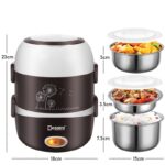 DESSINI 2L Rice Cooker Mini Periuk Nasi Elektrik Electric Lunch Box Non Stick Stainless Steel Inner Pot with Steamer hanya RM42.90 di Shopee