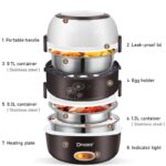 DESSINI 2L Rice Cooker Mini Periuk Nasi Elektrik Electric Lunch Box Non Stick Stainless Steel Inner Pot with Steamer hanya RM42.90 di Shopee