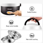 DESSINI 2L Rice Cooker Mini Periuk Nasi Elektrik Electric Lunch Box Non Stick Stainless Steel Inner Pot with Steamer hanya RM42.90 di Shopee