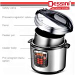DESSINI ITALY 10 IN 1 Electric Digital Pressure Cooker Non-stick Stainless Steel Inner Pot Rice Cooker Steamer (8L) hanya RM189.90 di Shopee