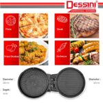 DESSINI ITALY 180° Open 40CM Double Sided Non-Stick Electric Baking Pan Pizza Crepe Pancake Maker BBQ Grill Pot Cooker hanya RM129.90 di Shopee