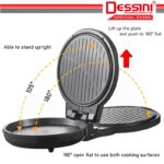 DESSINI ITALY 180° Open 40CM Double Sided Non-Stick Electric Baking Pan Pizza Crepe Pancake Maker BBQ Grill Pot Cooker hanya RM129.90 di Shopee