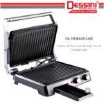DESSINI ITALY 180° Open Double Sided Electric Pizza Panini Waffle Sandwich Maker Toaster BBQ Grill Non-Stick Baking Pan hanya RM129.90 di Shopee
