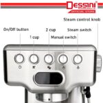 DESSINI ITALY 20 Bar Espresso Coffee Maker Brew Froth Cappuccino Latte Machine Milk Frothing Bubble Steamer (1.4L) hanya RM285.00 di Shopee