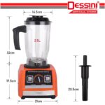 DESSINI ITALY 2.5L Stainless Steel Blender Grinder Mixer Juicer Extractor Food Processor Smoothie Ice Crusher / Pengisar hanya RM59.90 di Shopee