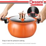 DESSINI ITALY 28CM Totipotent Pressure Cooker Casserole Induction Non Stick Iron Pot Bowl Pan Cookware Cover Periuk Labu hanya RM28.80 di Shopee