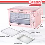 DESSINI ITALY 48L Electric Oven Convection Hot Air Fryer Toaster Timer Oil Free Roaster Breakfast Machine / Ketuhar hanya RM149.90 di Shopee