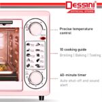 DESSINI ITALY 48L Electric Oven Convection Hot Air Fryer Toaster Timer Oil Free Roaster Breakfast Machine / Ketuhar hanya RM149.90 di Shopee