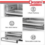 DESSINI ITALY 48L Electric Oven Convection Hot Air Fryer Toaster Timer Oil Free Roaster Breakfast Machine / Ketuhar hanya RM149.90 di Shopee