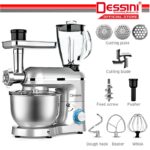 DESSINI ITALY 5 IN 1 Electric Stand Mixer Dough Egg Beater Blender Grinder Meat Chopper Mincer Juicer Extractor Pengadun hanya RM369.50 di Shopee