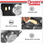 DESSINI ITALY 7 Holes Electric Pancake Breakfast Maker Burger Toaster Barbecue BBQ Grill Non-Stick Baking Pan Egg Cooker hanya RM69.90 di Shopee