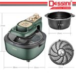 DESSINI ITALY AF-508 Electric Oven Convection Air Fryer Oil Free Grill Toaster Roaster Breakfast Machine Ketuhar (5L) hanya RM119.90 di Shopee