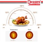 DESSINI ITALY AF-508 Electric Oven Convection Air Fryer Oil Free Grill Toaster Roaster Breakfast Machine Ketuhar (5L) hanya RM119.90 di Shopee