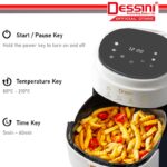DESSINI ITALY AF-60 Electric Oven Convection Air Fryer Toaster Timer Oil Free Roaster Breakfast Machine Ketuhar (6L) hanya RM99.00 di Shopee