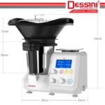 DESSINI ITALY Automatic Smart Cooking Robot Machine Rice Cooker Steamer Blender Juicer Grinder Chopper Knead Whisk Mixer hanya RM549.90 di Shopee