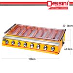 DESSINI ITALY CE Approval Stainless Steel Gas BBQ Grill Stove 2800Pa Non Stick Roast Bake Barbecue Roaster (8 Burner) hanya RM420.00 di Shopee