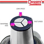 DESSINI ITALY Capsule Cutter Spin Chopper Blender Grinder Mixer Mincer Masher Shredder Juicer / Pengisar Pengadun (2L) hanya RM43.90 di Shopee