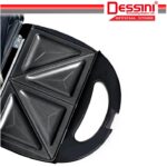 DESSINI ITALY Double Sided Electric Pizza Panini Waffle Sandwich Maker Toaster Barbecue BBQ Grill Non-Stick Baking Pan hanya RM43.90 di Shopee