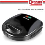 DESSINI ITALY Double Sided Electric Pizza Panini Waffle Sandwich Maker Toaster Barbecue BBQ Grill Non-Stick Baking Pan hanya RM43.90 di Shopee