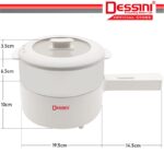 DESSINI ITALY Electric Cooker Steamboat Hot Pot Non Stick Frying Wok Pan Rice Cooker with Steamer Periuk Masak Elektrik hanya RM46.90 di Shopee