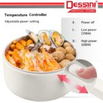 DESSINI ITALY Electric Cooker Steamboat Hot Pot Non Stick Frying Wok Pan Rice Cooker with Steamer Periuk Masak Elektrik hanya RM46.90 di Shopee
