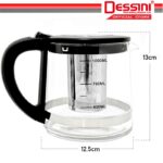 DESSINI ITALY Glass LED Light Electric Kettle Automatic Cut Off Boiler Jug Teapot Cerek (2.2L + 1.0L) hanya RM79.90 di Shopee