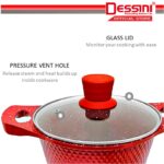 DESSINI ITALY Granite Aluminium Non Stick Casserole Pot Bowl Deep Fry Pan Cookware Tool (12 Pcs) hanya RM219.90 di Shopee