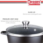 DESSINI ITALY Granite Aluminium Non Stick Casserole Pot Bowl Deep Fry Pan Cookware Tool (12 Pcs) hanya RM138.00 di Shopee