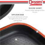 DESSINI ITALY Granite Aluminium Non Stick Double Sided Pressure Grill Fry Pan Cookware Tool (32cm) hanya RM52.90 di Shopee