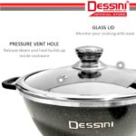DESSINI ITALY Granite Die Cast Aluminium Non Stick Casserole Pot Bowl Deep Fry Pan Cookware Tool (28cm) hanya RM49.90 di Shopee