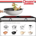 DESSINI ITALY Infrared Ceramic Cooker Hob Touch Control Panel 2 Burner Cooktop Tabletop Multi Pots Tempered Glass Stove hanya RM179.90 di Shopee