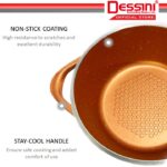 DESSINI ITALY JE-10-S Granite Aluminium Non Stick Casserole Pot Bowl Deep Fry Pan Cookware Tool (10 Pcs) hanya RM199.50 di Shopee