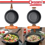 DESSINI ITALY Marble Stone Induction Casserole Non Stick Frying Pan Wok Pot Bowl Cookware Cover Kuali Periuk (32cm) hanya RM79.90 di Shopee