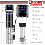 DESSINI ITALY Sous Vide Slow Cooker Machine Precision Digital Thermal Immersion Water Circulator Touch Control Heater hanya RM169.90 di Shopee