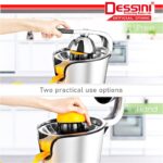 DESSINI ITALY Stainless Steel Electric Citrus Orange Juicer Squeezer Machine Pulp Control Juice Maker Extractor hanya RM109.90 di Shopee