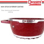 DESSINI ITALY iSTone IST-24 Granite Die Cast Aluminium Non Stick Casserole Pot Bowl Deep Fry Pan Cookware Tool (24cm) hanya RM49.90 di Shopee