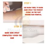 DETVFO 100% Natural Hair Removal Cream Extra Smooth 脱毛喷雾 painless hair removal foam spray suitable for men and women hanya RM9.90 di Shopee