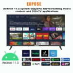 EXPOSE  Smart TV 32 inch Android 12.0 TV 4K Android tv LED murah LED Television  Smart TV 5-year warranty hanya RM298.99 di Shopee