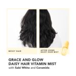 Grace and Glow Daisy Hair Vitamin Mist - Hair Perfume Serum Volumizing Spray Anti Rambut Kusut with Keratin hanya RM17.50 di Shopee